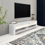 Hanah Home Soporte para TV Blanco con Luces LED